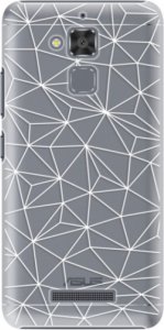 Plastové pouzdro iSaprio - Abstract Triangles 03 - white - Asus ZenFone 3 Max ZC520TL