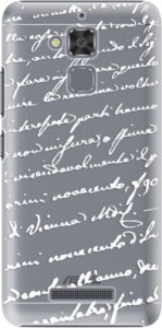 Plastové pouzdro iSaprio - Handwriting 01 - white - Asus ZenFone 3 Max ZC520TL