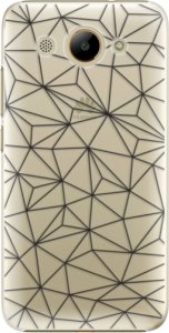Plastové pouzdro iSaprio - Abstract Triangles 03 - black - Huawei Y3 2017