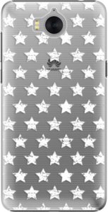 Plastové pouzdro iSaprio - Stars Pattern - white - Huawei Y5 2017 / Y6 2017