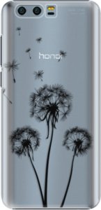 Plastové pouzdro iSaprio - Three Dandelions - black - Huawei Honor 9