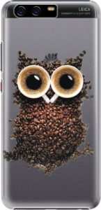 Plastové pouzdro iSaprio - Owl And Coffee - Huawei P10 Plus
