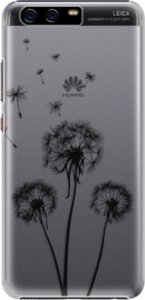 Plastové pouzdro iSaprio - Three Dandelions - black - Huawei P10 Plus