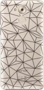 Plastové pouzdro iSaprio - Abstract Triangles 03 - black - Huawei Nova Smart