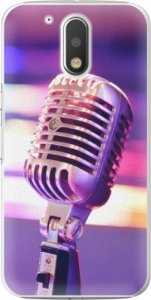 Plastové pouzdro iSaprio - Vintage Microphone - Lenovo Moto G4 / G4 Plus