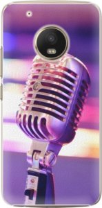 Plastové pouzdro iSaprio - Vintage Microphone - Lenovo Moto G5 Plus