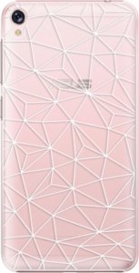 Plastové pouzdro iSaprio - Abstract Triangles 03 - white - Asus ZenFone Live ZB501KL