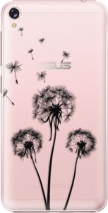 Plastové pouzdro iSaprio - Three Dandelions - black - Asus ZenFone Live ZB501KL