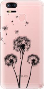 Plastové pouzdro iSaprio - Three Dandelions - black - Asus Zenfone 3 Zoom ZE553KL