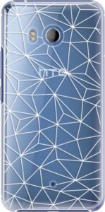 Plastové pouzdro iSaprio - Abstract Triangles 03 - white - HTC U11