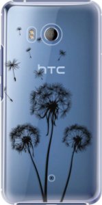 Plastové pouzdro iSaprio - Three Dandelions - black - HTC U11