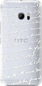 Plastové pouzdro iSaprio - Handwriting 01 - white - HTC 10