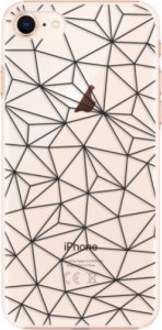 Plastové pouzdro iSaprio - Abstract Triangles 03 - black - iPhone 8