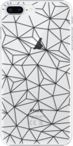 Plastové pouzdro iSaprio - Abstract Triangles 03 - black - iPhone 8 Plus