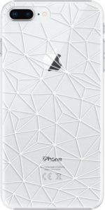 Plastové pouzdro iSaprio - Abstract Triangles 03 - white - iPhone 8 Plus