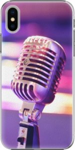 Plastové pouzdro iSaprio - Vintage Microphone - iPhone X
