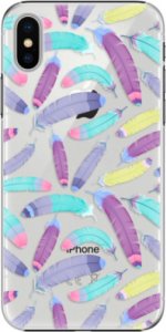 Plastové pouzdro iSaprio - Feather Pattern 01 - iPhone X