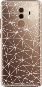 Plastové pouzdro iSaprio - Abstract Triangles 03 - white - Huawei Mate 10 Pro