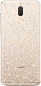 Plastové pouzdro iSaprio - Abstract Triangles 03 - white - Huawei Mate 10 Lite