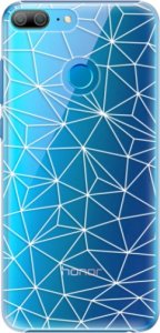 Plastové pouzdro iSaprio - Abstract Triangles 03 - white - Huawei Honor 9 Lite
