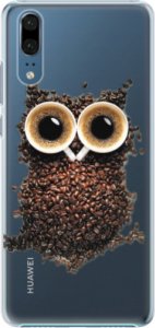 Plastové pouzdro iSaprio - Owl And Coffee - Huawei P20