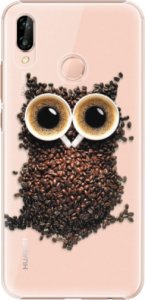 Plastové pouzdro iSaprio - Owl And Coffee - Huawei P20 Lite