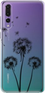 Plastové pouzdro iSaprio - Three Dandelions - black - Huawei P20 Pro