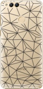 Plastové pouzdro iSaprio - Abstract Triangles 03 - black - Huawei Honor 7X