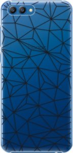 Plastové pouzdro iSaprio - Abstract Triangles 03 - black - Huawei Honor View 10