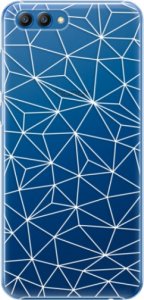 Plastové pouzdro iSaprio - Abstract Triangles 03 - white - Huawei Honor View 10