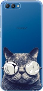 Plastové pouzdro iSaprio - Crazy Cat 01 - Huawei Honor View 10