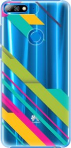 Plastové pouzdro iSaprio - Color Stripes 03 - Huawei Y7 Prime 2018