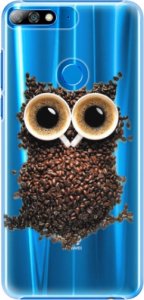 Plastové pouzdro iSaprio - Owl And Coffee - Huawei Y7 Prime 2018