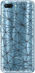 Plastové pouzdro iSaprio - Abstract Triangles 03 - black - Huawei Honor 10