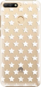 Plastové pouzdro iSaprio - Stars Pattern - white - Huawei Y6 Prime 2018