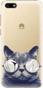 Plastové pouzdro iSaprio - Crazy Cat 01 - Huawei Y5 2018