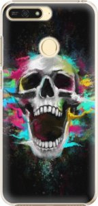 Plastové pouzdro iSaprio - Skull in Colors - Huawei Honor 7A