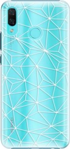 Plastové pouzdro iSaprio - Abstract Triangles 03 - white - Huawei Nova 3
