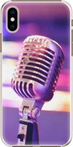 Plastové pouzdro iSaprio - Vintage Microphone - iPhone XS