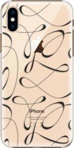 Plastové pouzdro iSaprio - Fancy - black - iPhone XS