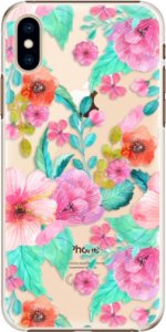 Plastové pouzdro iSaprio - Flower Pattern 01 - iPhone XS