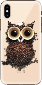 Plastové pouzdro iSaprio - Owl And Coffee - iPhone XS