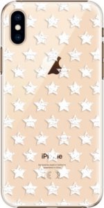 Plastové pouzdro iSaprio - Stars Pattern - white - iPhone XS