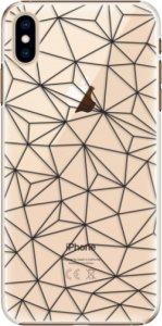 Plastové pouzdro iSaprio - Abstract Triangles 03 - black - iPhone XS Max
