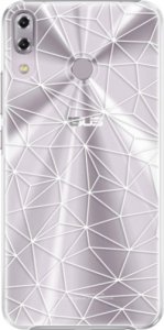 Plastové pouzdro iSaprio - Abstract Triangles 03 - white - Asus ZenFone 5Z ZS620KL