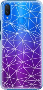 Plastové pouzdro iSaprio - Abstract Triangles 03 - white - Huawei Nova 3i