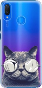 Plastové pouzdro iSaprio - Crazy Cat 01 - Huawei Nova 3i