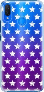 Plastové pouzdro iSaprio - Stars Pattern - white - Huawei Nova 3i