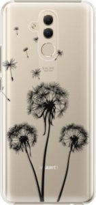 Plastové pouzdro iSaprio - Three Dandelions - black - Huawei Mate 20 Lite