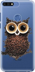 Plastové pouzdro iSaprio - Owl And Coffee - Huawei Honor 7C